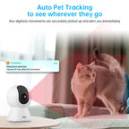 Pet Camera — WiFi, AI Auto-Tracking & Night Vision