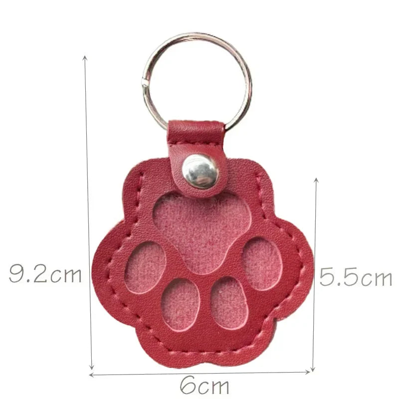 Pet Leather Keychain
