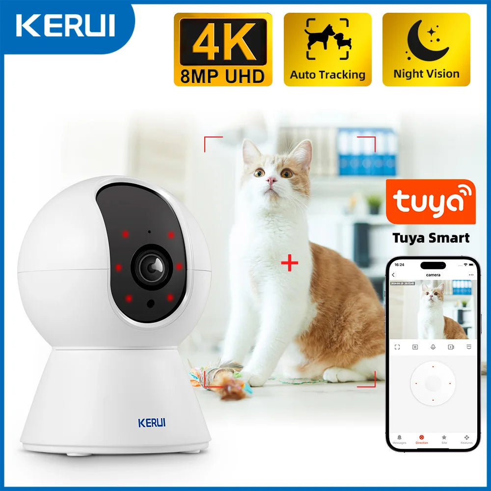 Pet Camera — WiFi, AI Auto-Tracking & Night Vision