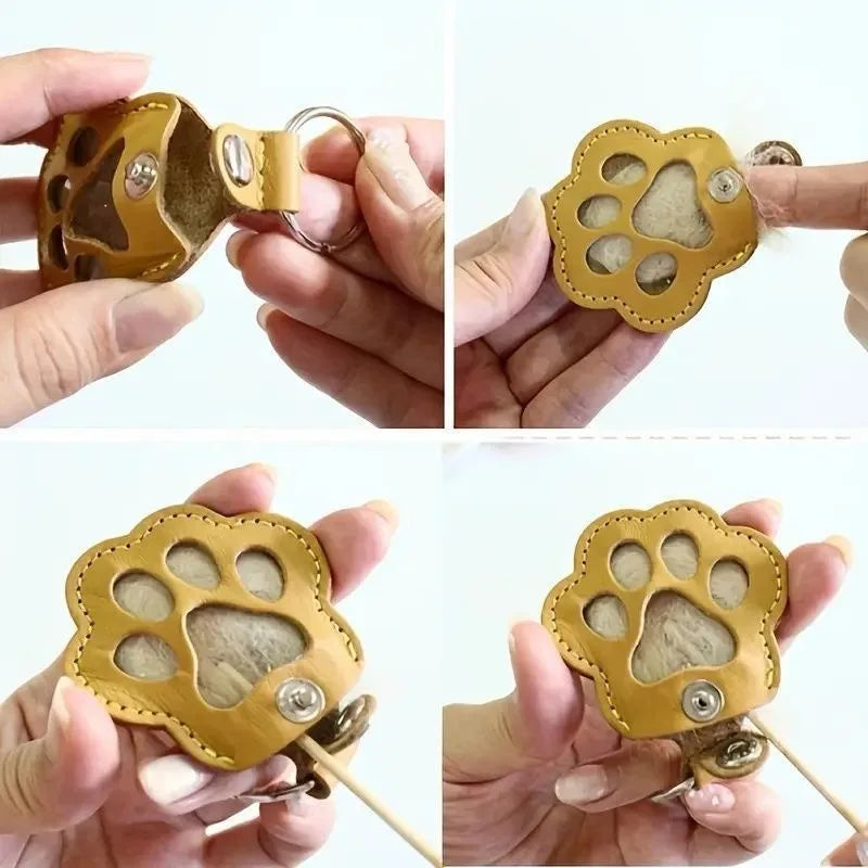 Pet Leather Keychain