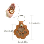 Pet Leather Keychain